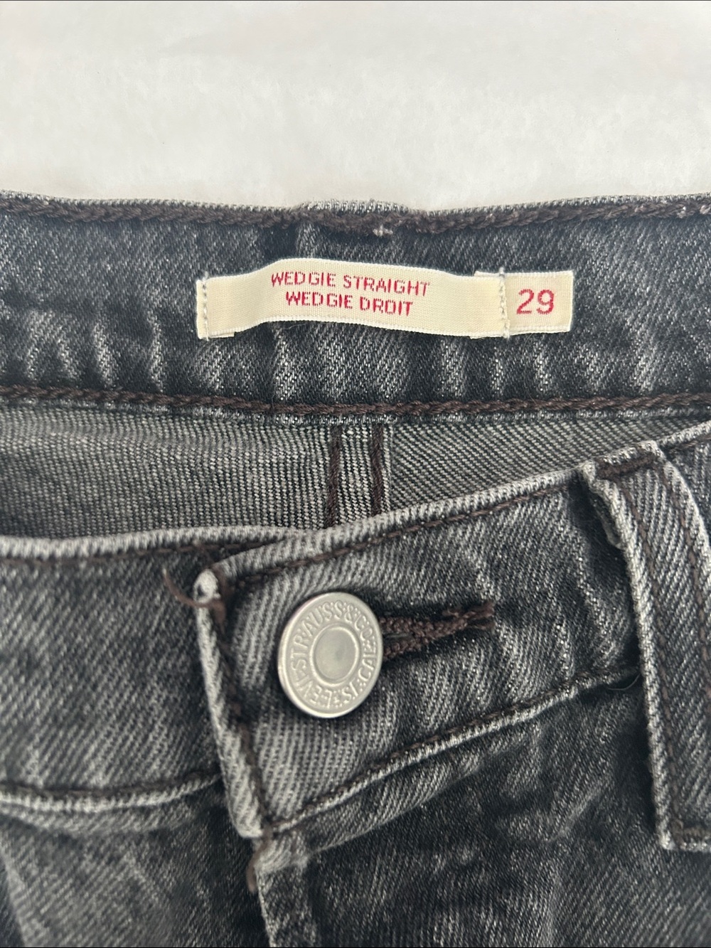 Levis Wedgie Straight Denim Jeans Size 29 - Picture 9 of 9